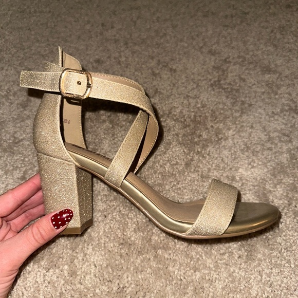 IDIFU Gold Strappy Heels - Picture 3 of 5